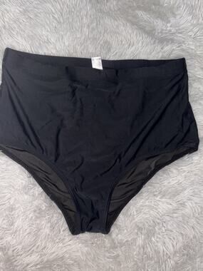 Women’s L Classic Blk High Waist Tankini/bikini Bottoms. Grt Pair